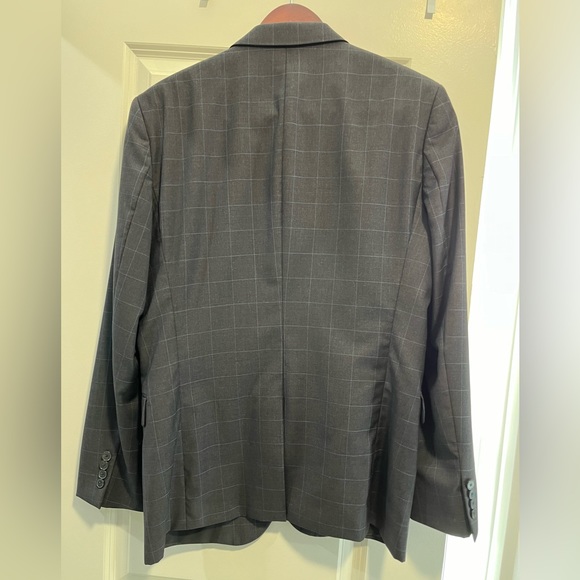 Hugo boss grey suit with blue window pane - Picture 2 of 5